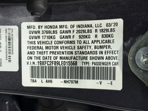 Used 2020 Honda Civic Sport image 50