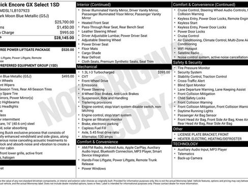 Used 2020 Buick Encore GX Select image 15