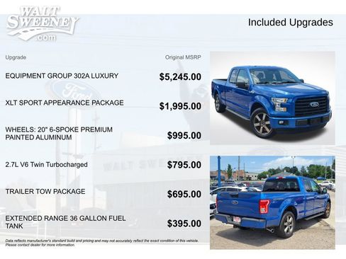 Used 2015 Ford F150 XLT w/ Equipment Group 302A Luxury RWD image 11
