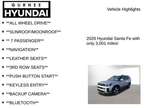 Used 2026 Hyundai Santa Fe Limited AWD/4WD image 7