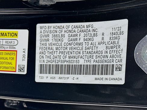 Used 2023 Honda Civic Sport image 12