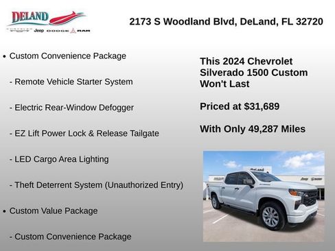 Used 2024 Chevrolet Silverado 1500 Custom RWD image 24