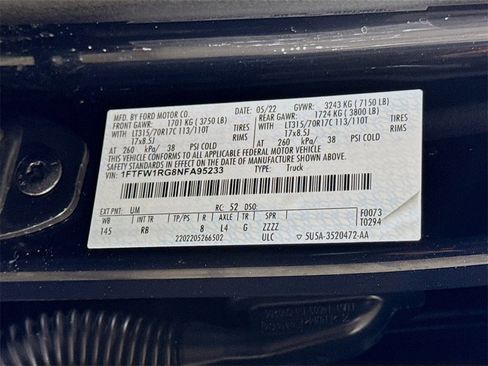 Used 2022 Ford F150 Raptor w/ Equipment Group 801A High image 32