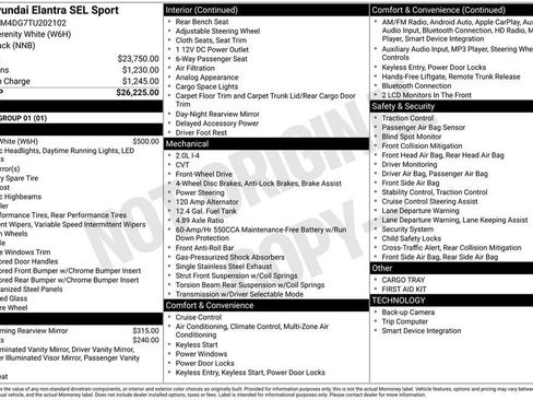 New 2026 Hyundai Elantra Sport FWD image 19