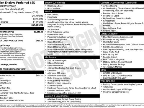 New 2026 Buick Enclave Preferred w/ Power Package FWD image 2