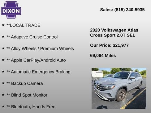 Used 2020 Volkswagen Atlas Cross Sport SEL AWD/4WD image 4