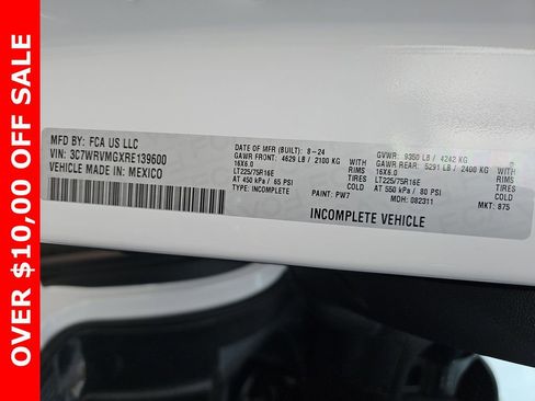 New 2024 RAM ProMaster 3500 w/ Upfitter's Prep Package image 41