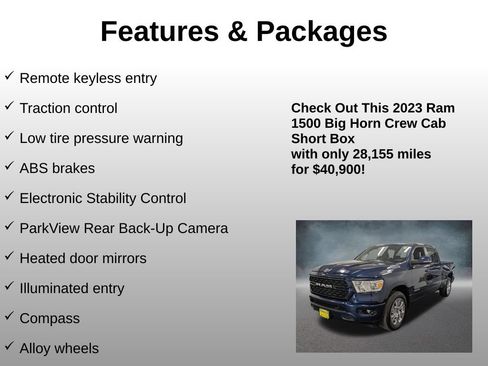 Used 2023 RAM 1500 Big Horn AWD/4WD image 4