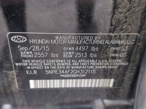 Used 2016 Hyundai Sonata Limited w/ Option Group 05 FWD image 27