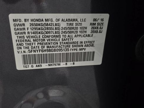 Used 2016 Honda Pilot Touring image 10