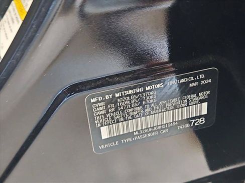 Used 2024 Mitsubishi Mirage ES FWD image 23
