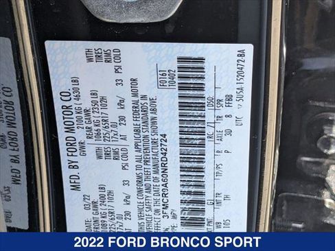 Used 2022 Ford Bronco Sport AWD/4WD image 24
