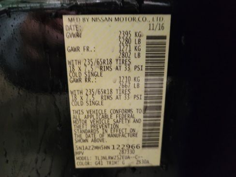 Used 2017 Nissan Murano SL w/ SL Technology Package image 33