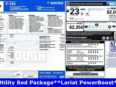 Used 2024 Ford F150 Lariat w/ Equipment Group 502A High image 24