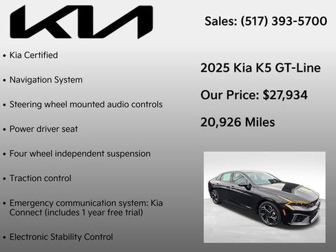 Used 2025 Kia K5 GT-Line FWD image 7