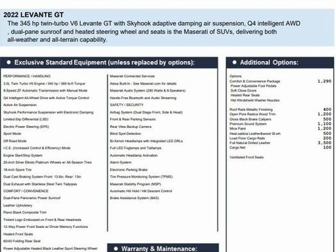 Certified 2022 Maserati Levante GT image 2