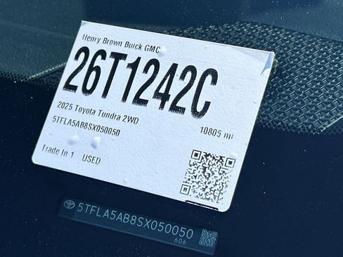 Used 2025 Toyota Tundra SR5 w/ SX Package image 34