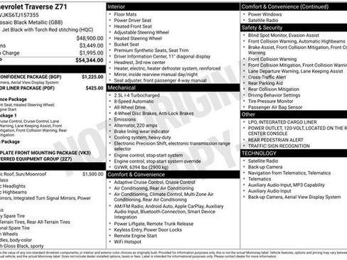 New 2026 Chevrolet Traverse Z71 w/ Driver Confidence Package image 12