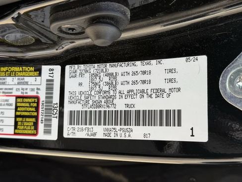 Used 2024 Toyota Tundra SR5 w/ SR5 Convenience Package AWD/4WD image 33