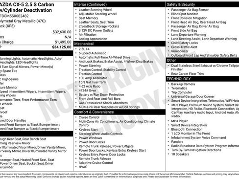Used 2025 MAZDA CX-5 Carbon Edition AWD/4WD image 12