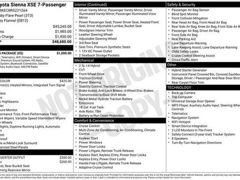 Used 2024 Toyota Sienna XSE w/ XSE Plus Package FWD image 35