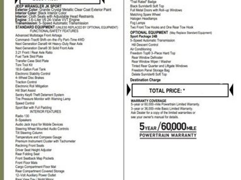 Used 2018 Jeep Wrangler Sport image 2