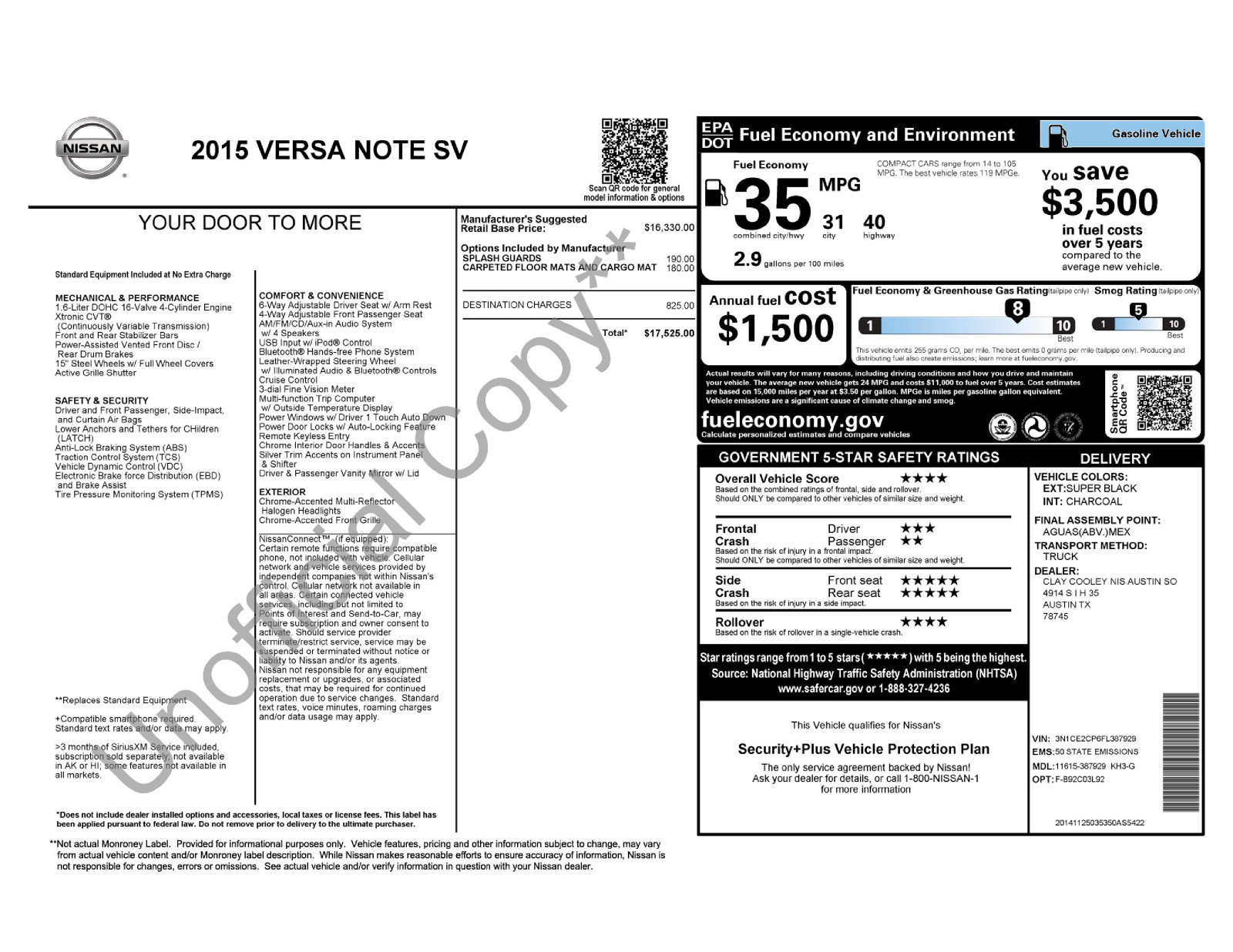Used 2015 Nissan Versa Note SV FWD image 28