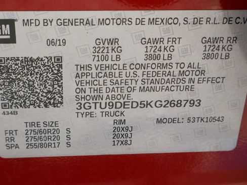 Certified 2019 GMC Sierra 1500 SLT w/ SLT Premium Plus Package image 35