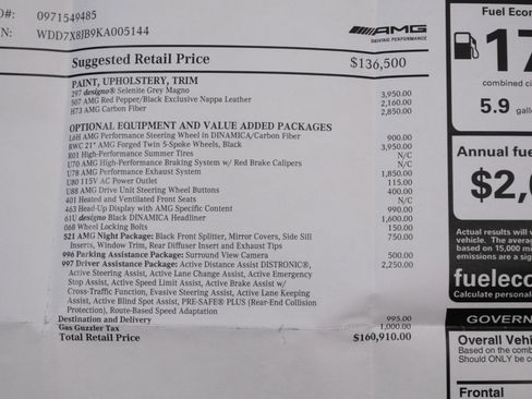 Used 2019 Mercedes-Benz AMG GT 63 image 23