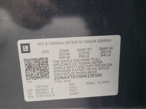 Used 2021 Chevrolet Equinox LT w/ LPO, Cargo Package image 33