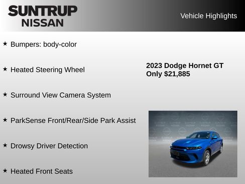Used 2023 Dodge Hornet GT w/ Tech Pack w/o Parking AWD/4WD image 23