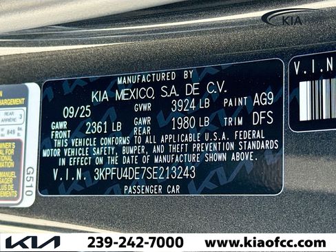 New 2025 Kia K4 EX image 39
