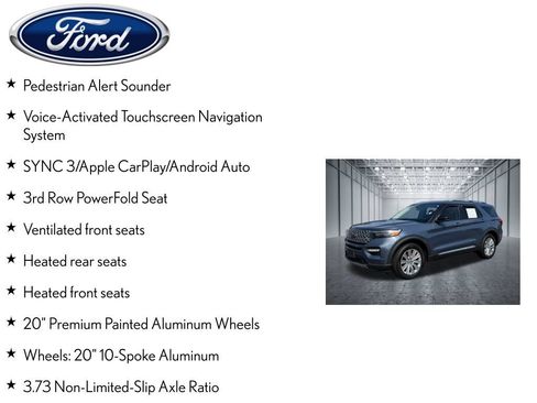 Used 2021 Ford Explorer Limited w/ Hybrid Equipment Group 310A AWD/4WD image 13