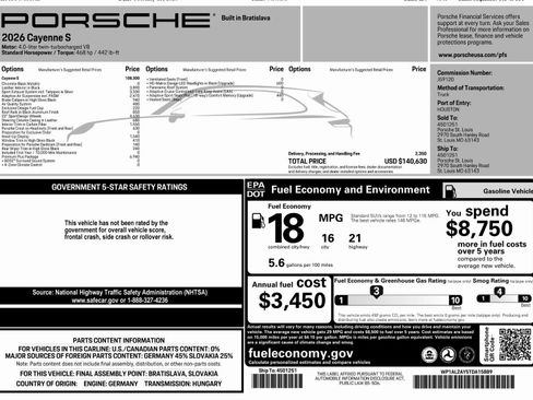 New 2026 Porsche Cayenne S image 55