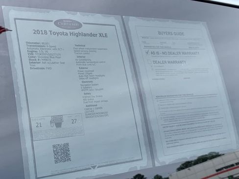 Used 2018 Toyota Highlander XLE image 39