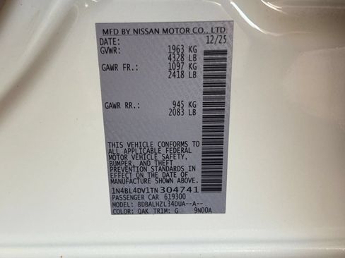 Used 2026 Nissan Altima 2.5 SV FWD image 29