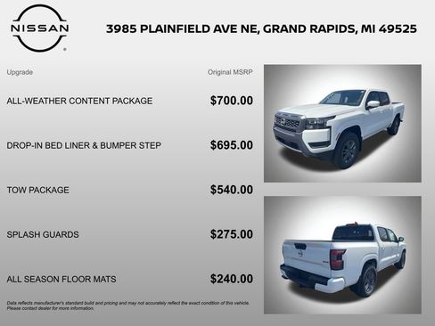 New 2026 Nissan Frontier SV w/ All-Weather Content Package AWD/4WD image 6