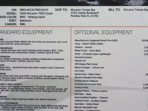 New 2026 McLaren 750S RWD image 27