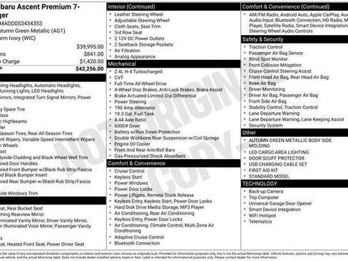 Used 2025 Subaru Ascent Premium image 12