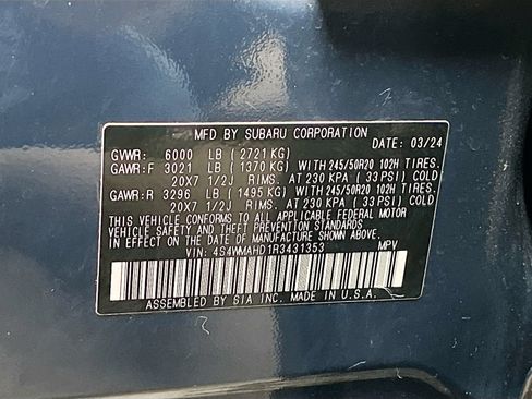 Used 2024 Subaru Ascent Onyx Edition AWD/4WD image 33