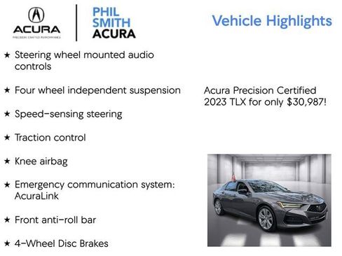 Certified 2023 Acura TLX w/ Technology Package image 13