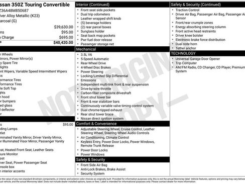 Used 2008 Nissan 350Z Touring image 12