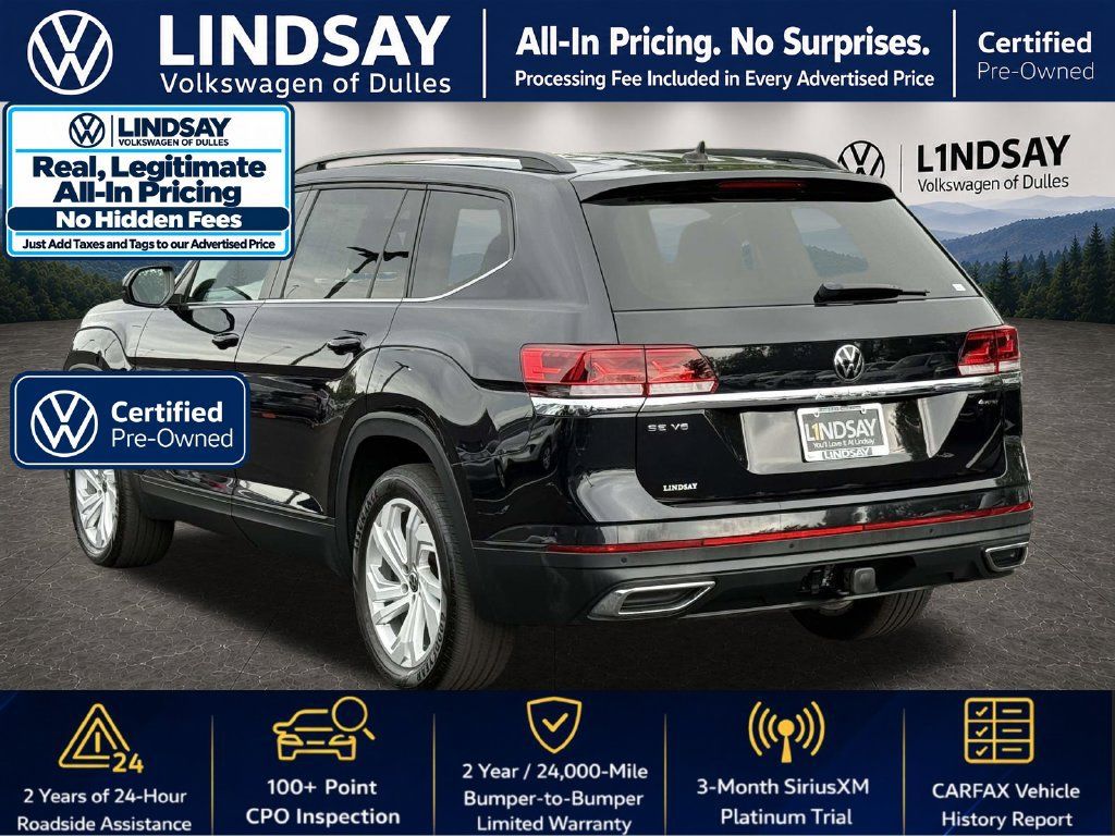 Certified 2023 Volkswagen Atlas SE w/ Panoramic Sunroof Package AWD/4WD image 5