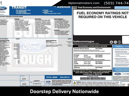 Used 2020 Ford Transit 250 148 High Roof Extended RWD image 2