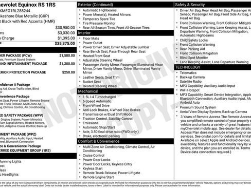 Used 2024 Chevrolet Equinox RS w/ RS Leather Package FWD image 26