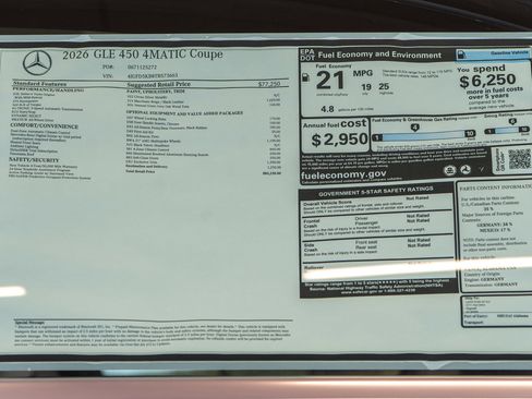 New 2026 Mercedes-Benz GLE 450 4MATIC Coupe image 36