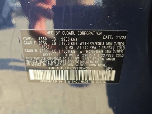 Certified 2025 Subaru Outback Touring AWD/4WD image 30