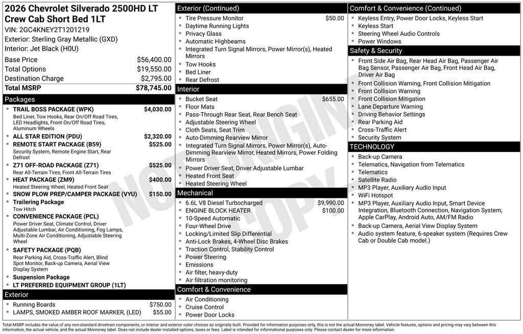 Used 2026 Chevrolet Silverado 2500 LT w/ Trail Boss Package AWD/4WD image 26