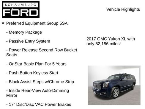 Used 2017 GMC Yukon XL Denali w/ Open Road Package image 8
