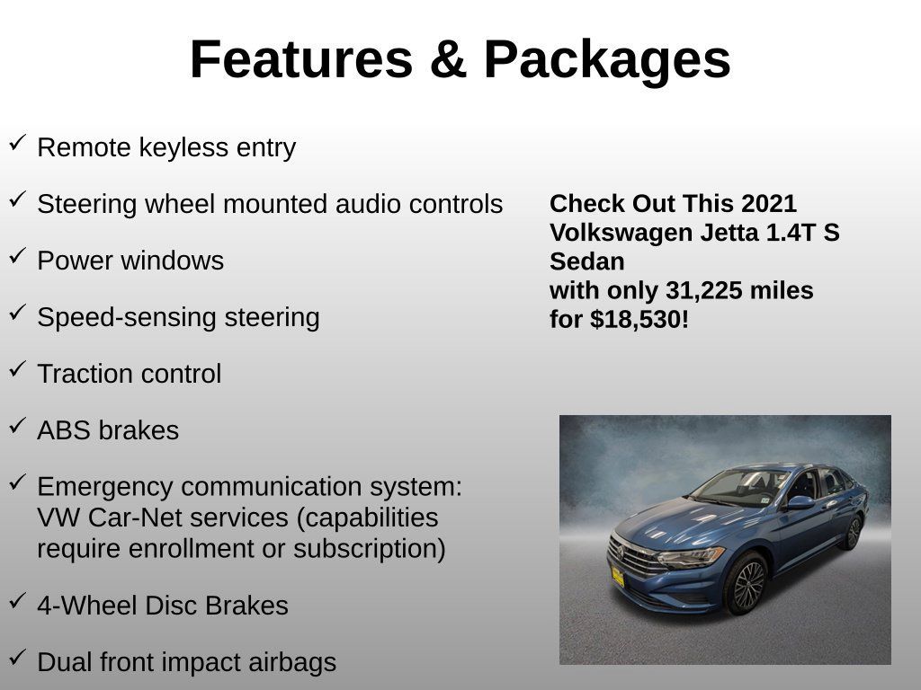 Used 2021 Volkswagen Jetta S w/ Driver Assistance Package FWD image 8